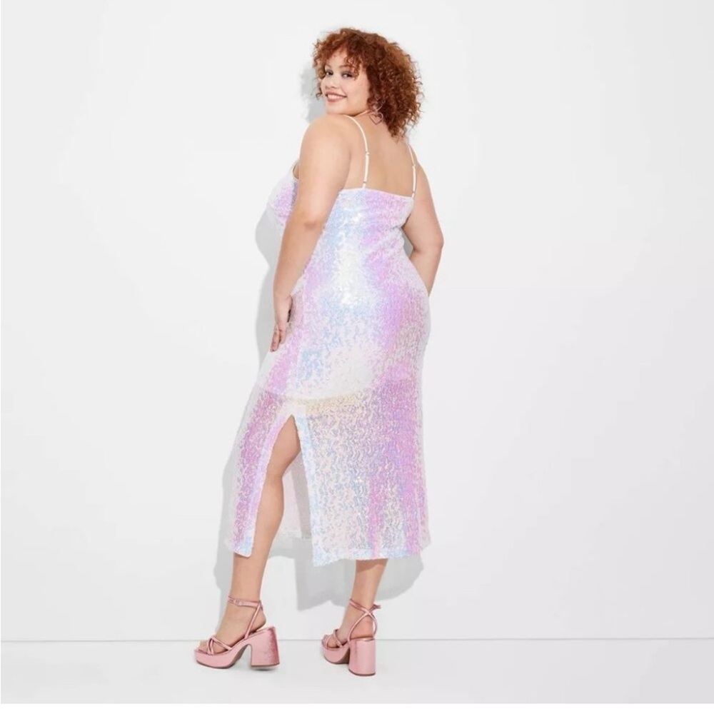 Holographic Sequin Dress - Picture 3 of 3